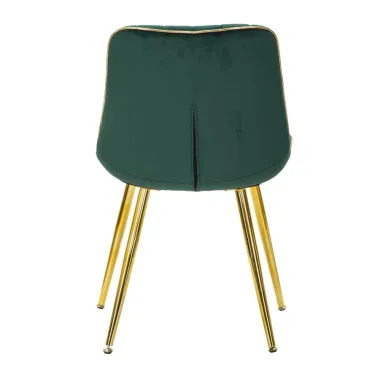 KRZESŁO PARIS ZIELONE/ZŁOTE ZESTAW 2 SZT 51X59X79 cm